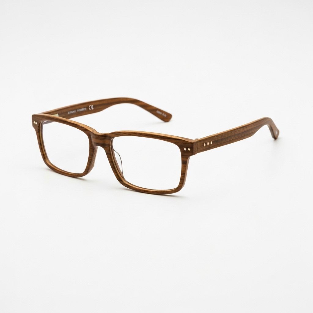 SKU 56342 Zebrawood Grooved Glasses